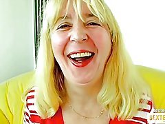 Oma (68) haarig dan geil blaesst dan fickt den dick