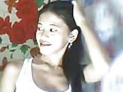 Kecil payudara orang asia menunjukkan pussy